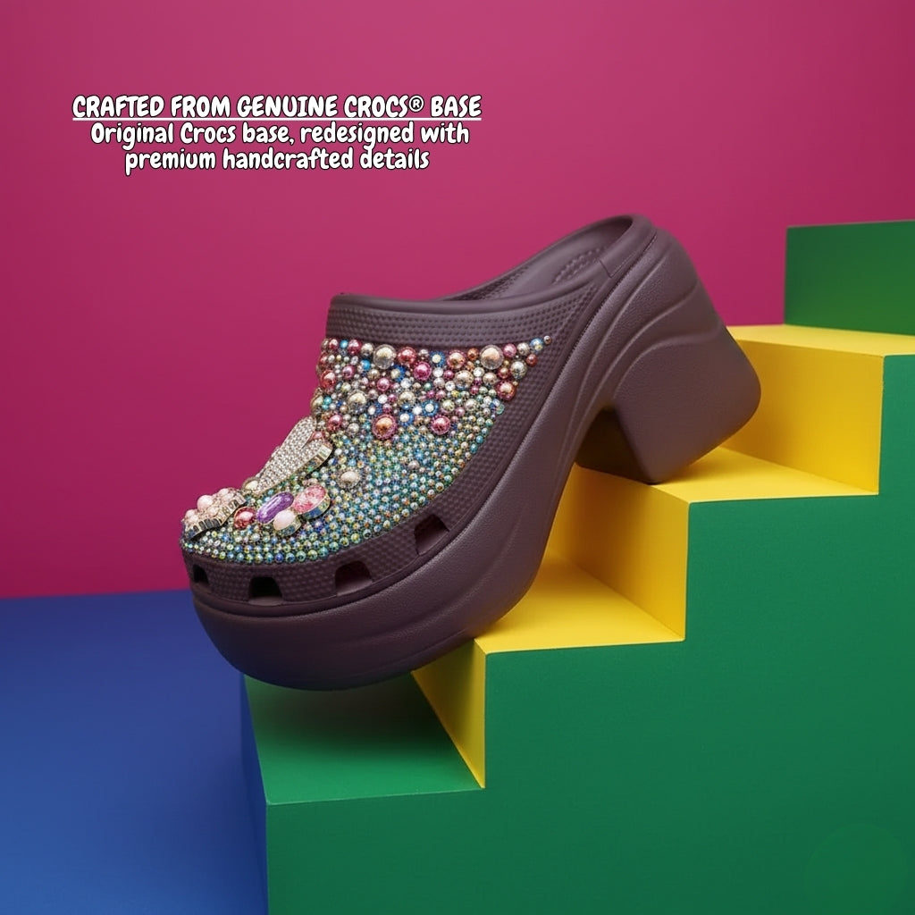 Crystal Bloom Clogs