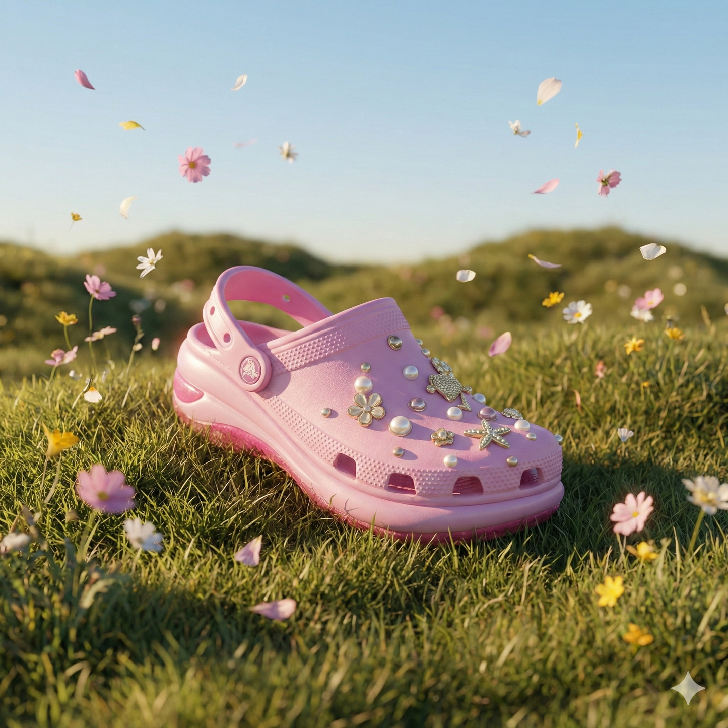 Mega Crystal Lift Clogs (8cm Platform)