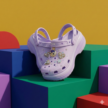 Mega Crystal Lift Clogs (8cm Platform)
