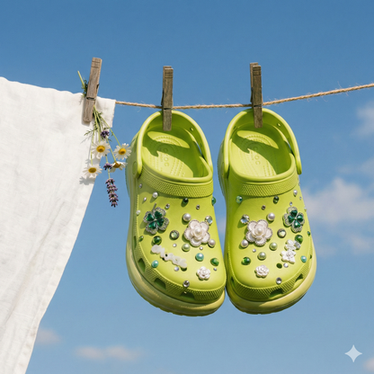 Mega Crystal Lift Clogs (8cm Platform)