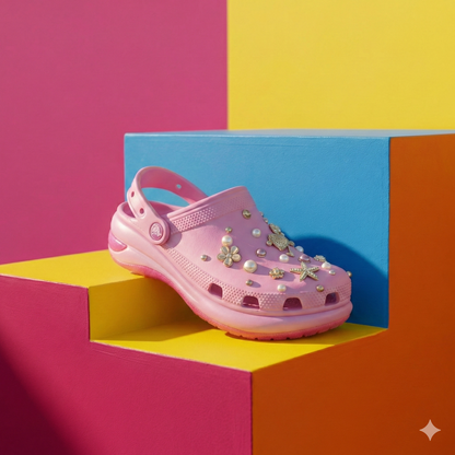 Mega Crystal Lift Clogs (8cm Platform)